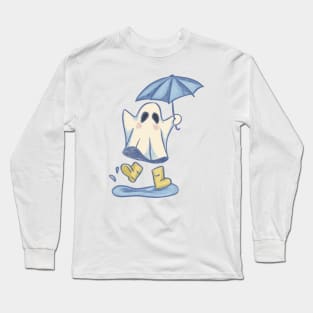 Ghostie in the Rain Long Sleeve T-Shirt